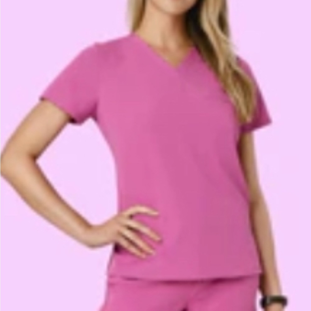 Mandala scrubs size large. Color -dahlia (they’re more purple in real life)